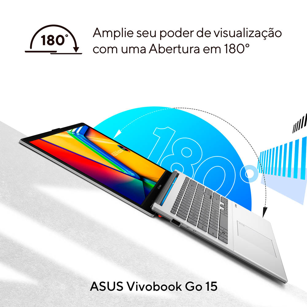 Notebook Asus Vivobook Intel Core I3-N305 4gb 128gb Ssd 15.6 Pols Prata Win11 Home - E1504GA-NJ440W