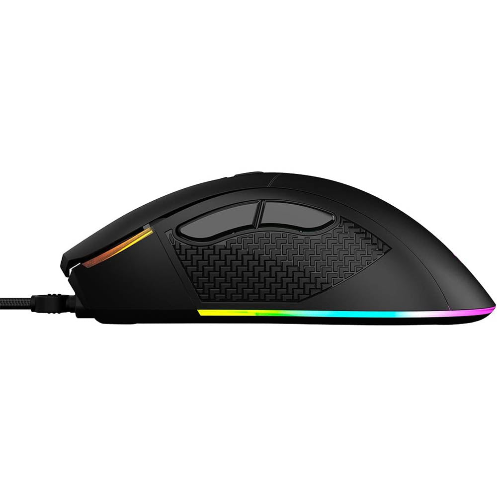 Mouse Gamer PCYes Gaius 6 Botoes 12400dpi RGB Preto - PMGGBV