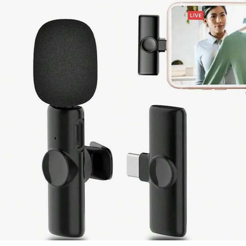 Microfone Sem Fio Wireless Lapela Tipo C - MCF-03