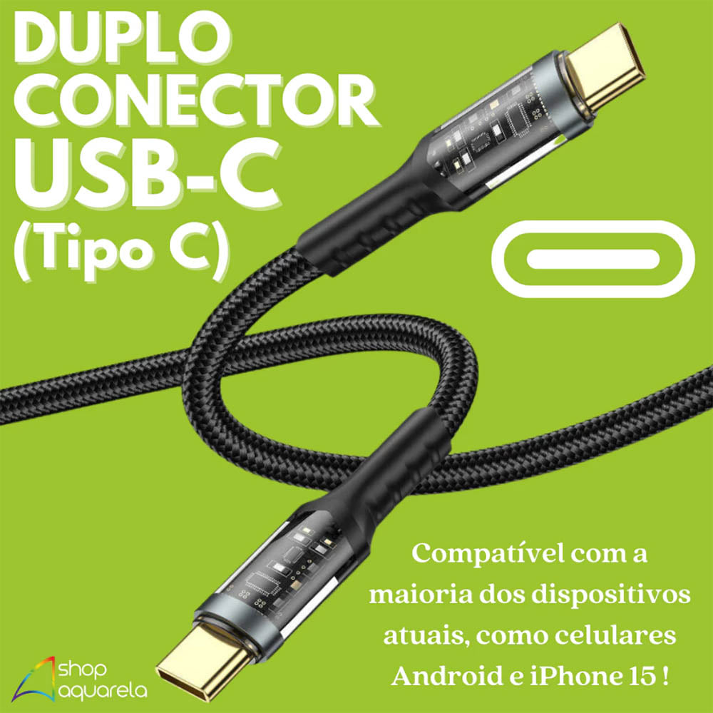 Cabo de Dados aGold Usb Tipo C Turbo 66W - CB88