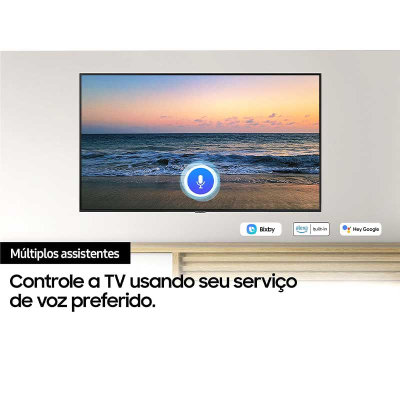 Smart TV Led Samsung 55" UHD 4K Wi-fi Bluetooth USB HDMI Alexa Integrada - 55AU7700