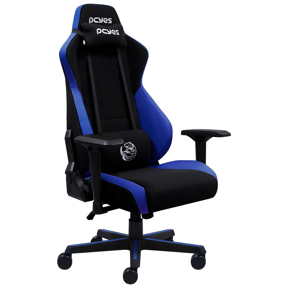 Cadeira Gamer PCYes Mad Racer V8 Turbo Preta / Azul - V8TBMADAZ