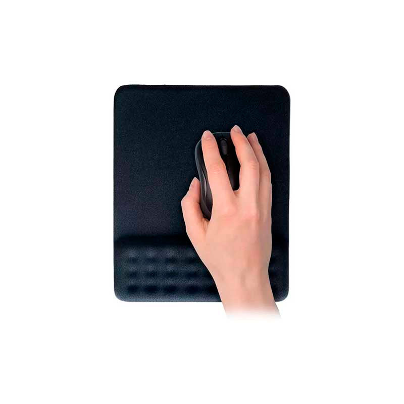Mousepad Com Apoio em Gel Dot Quadrado Multilaser Preto - AC365