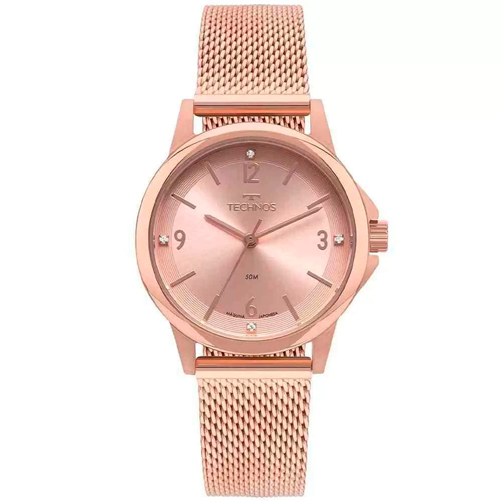 Relógio de Pulso Technos Boutique em Aço Rose - 2035MVF/1J