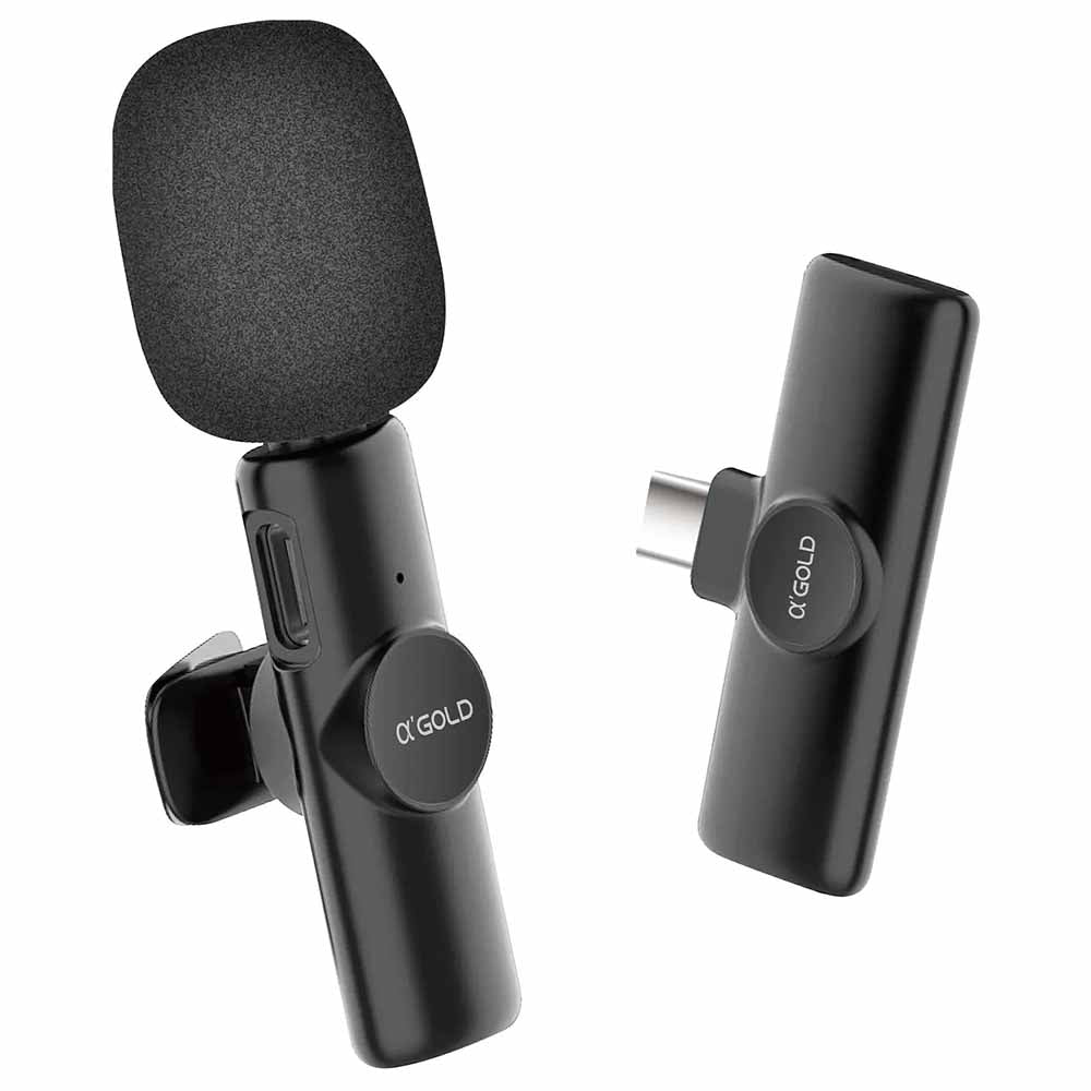 Microfone Sem Fio Wireless Lapela Tipo C - MCF-03