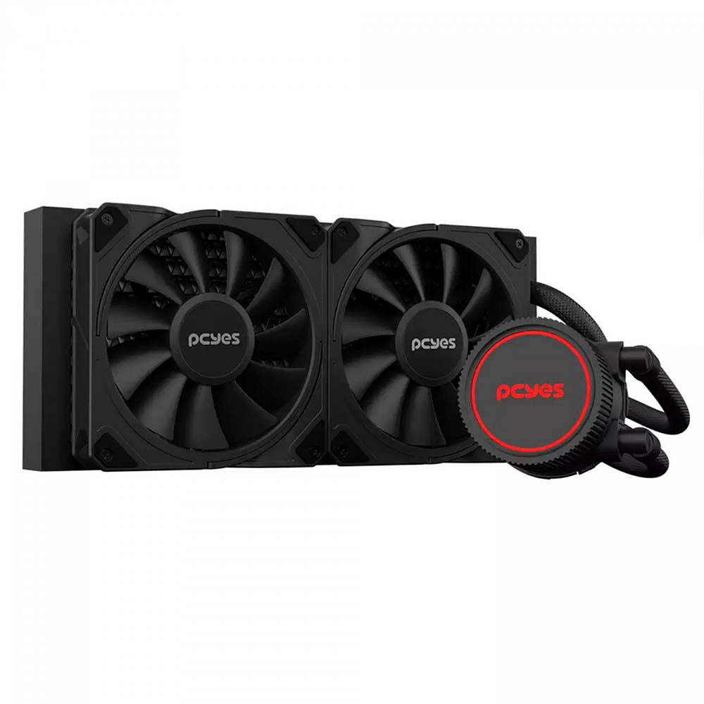 Water Cooler PCYes Sangue Frio 3 Dual Fan 240mm TDP 250W (Intel/AMD) Preto - WCSF3240BR Truedata