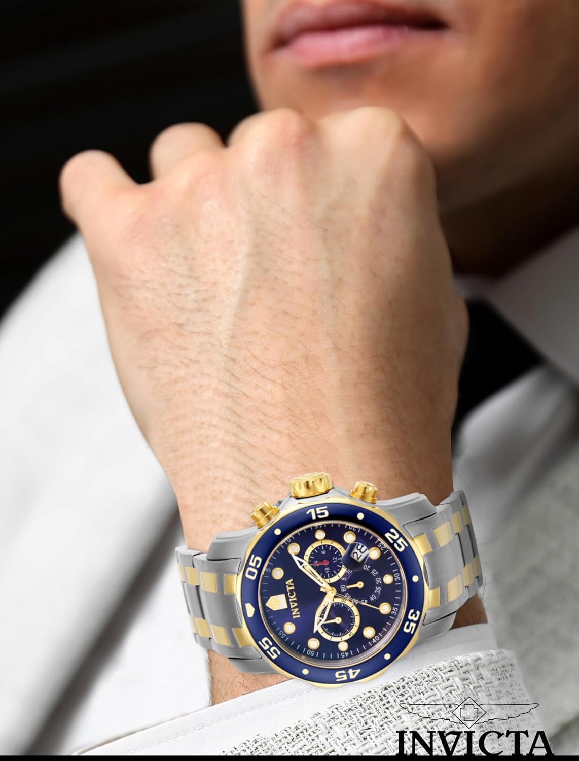 Relógio de Pulso Invicta Pro Diver Azul / Prata - 0077