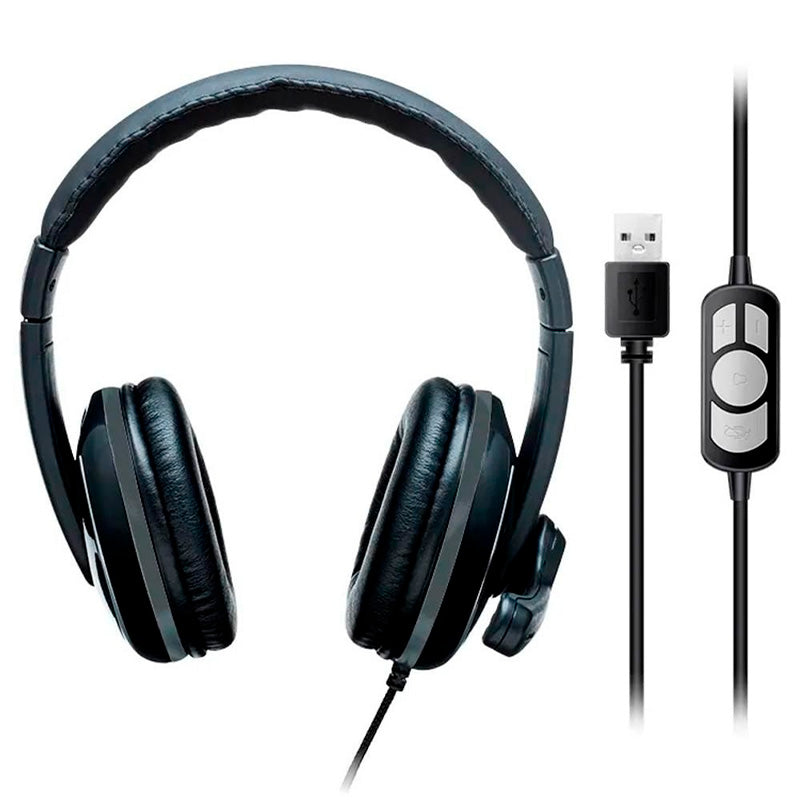 Headset Multilaser Pro Preto USB - PH317