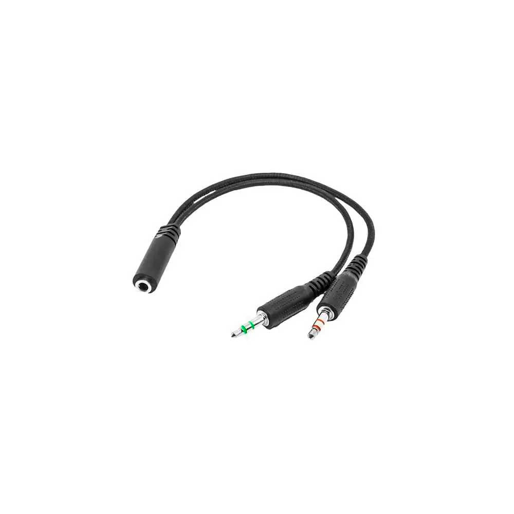 Adaptador de Som P3 Para P2 Multilaser Preto - WI410