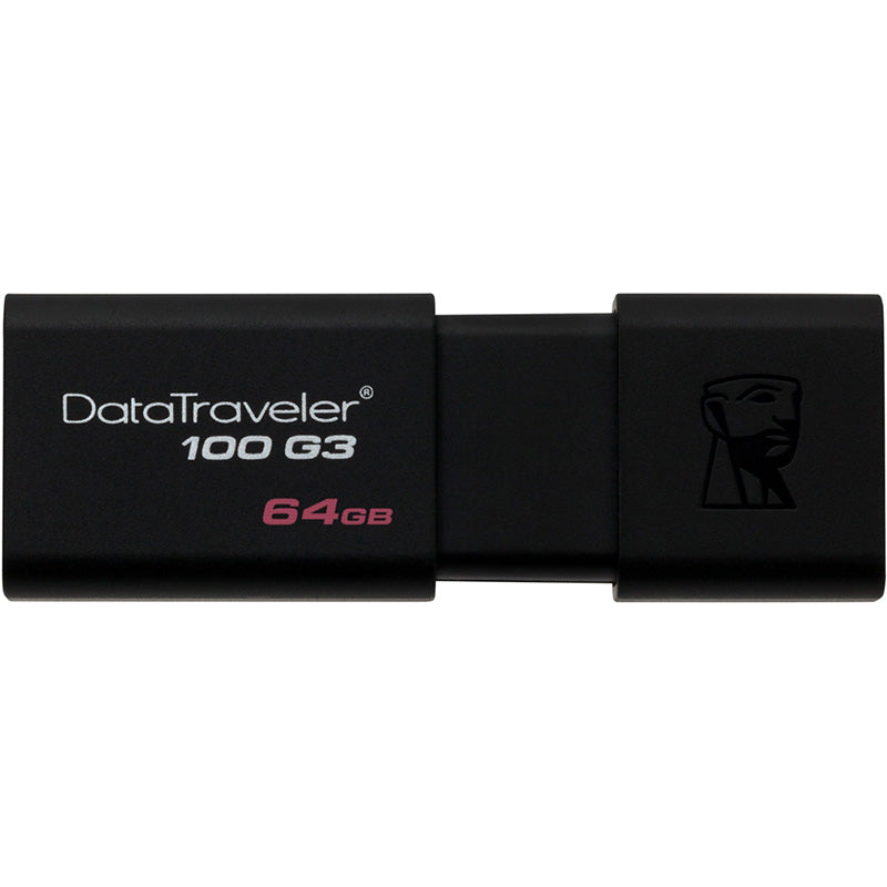 Pen Drive 64gb 3.0 Kingston Preto - Dt100g3/64gb
