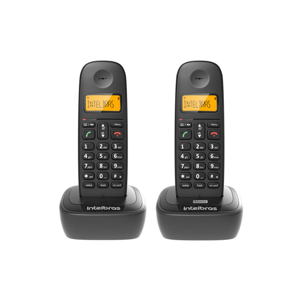 Telefone Sem Fio + Ramal Intelbras Ts2512 Preto Ident De Chamadas - 4122512