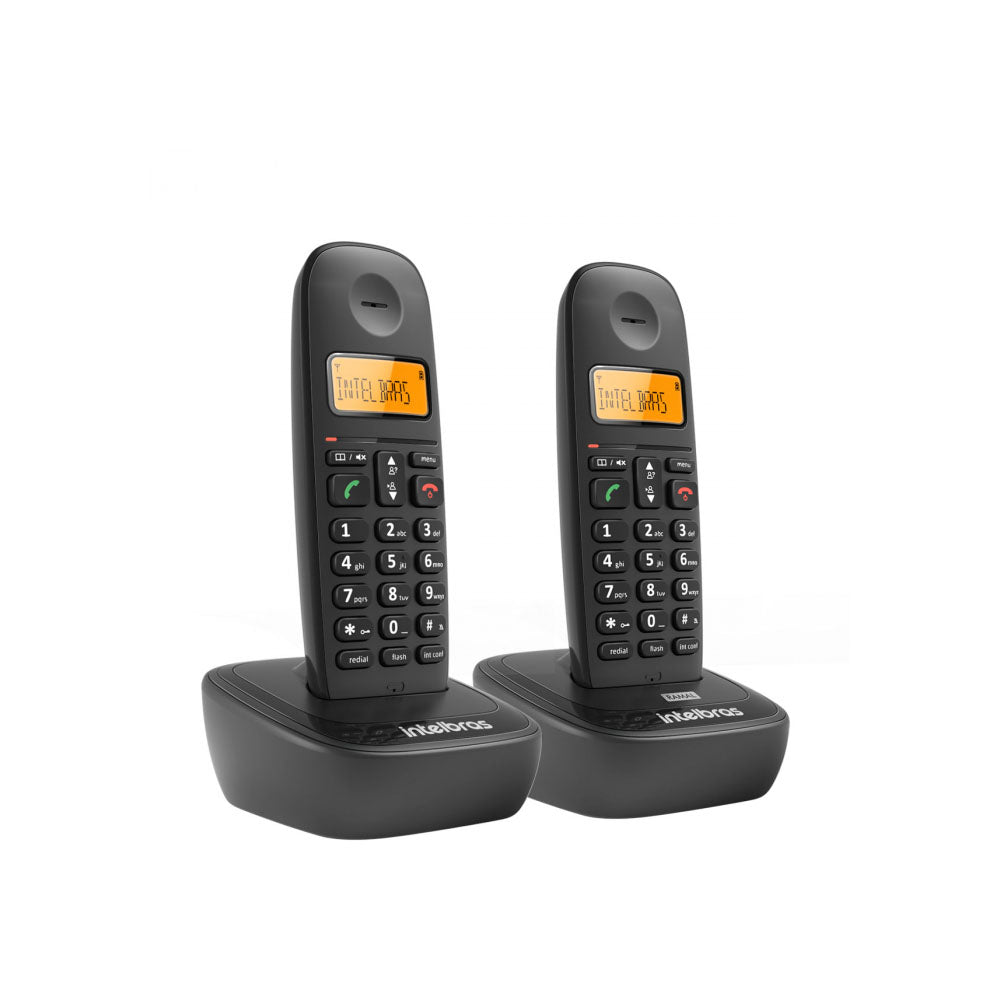 Telefone Sem Fio + Ramal Intelbras Ts2512 Preto Ident De Chamadas - 4122512