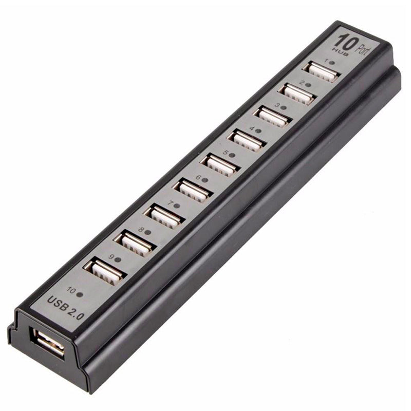 Hub Usb 10 Portas 2.0 High Speed C/Fonte