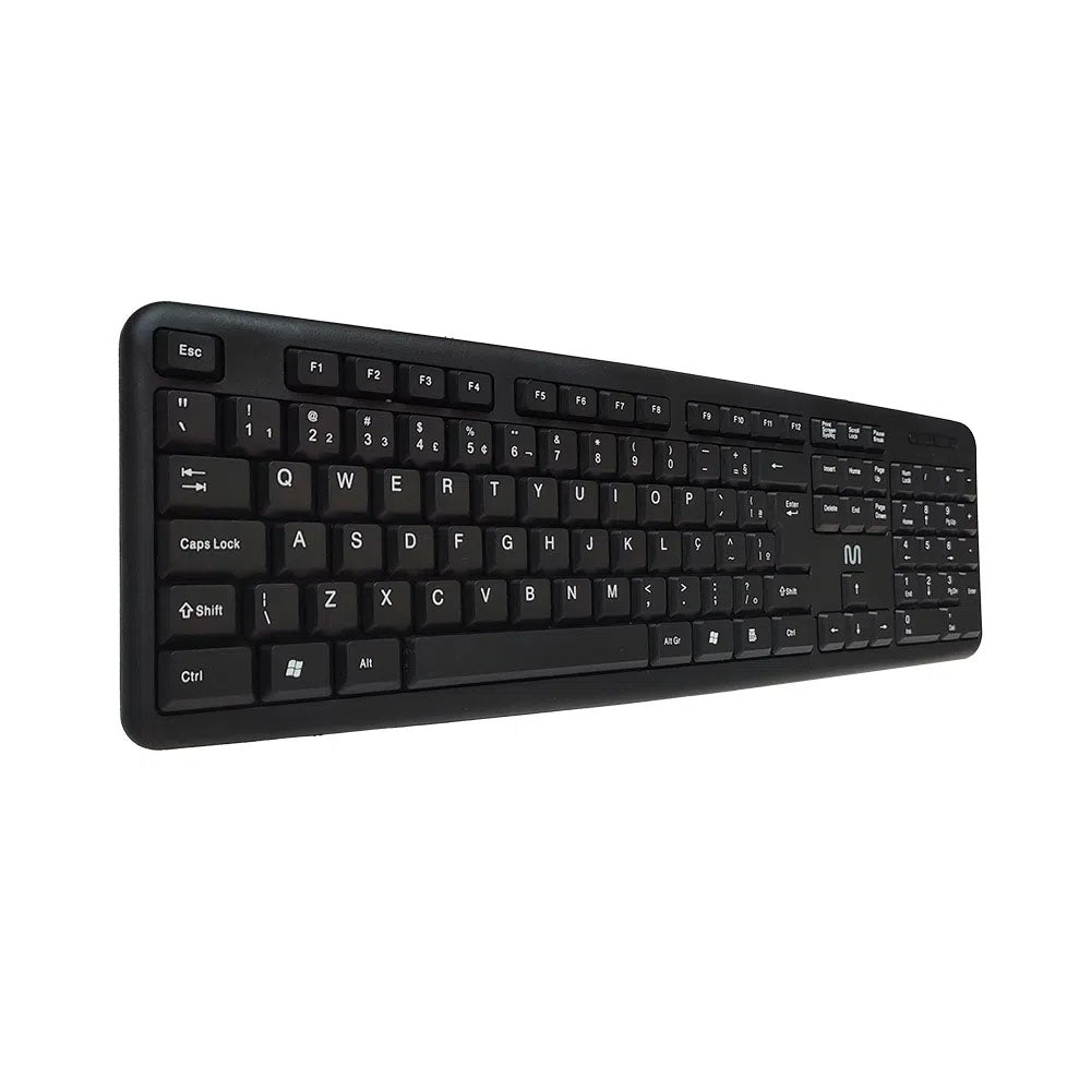 Teclado Com Fio Multilaser Slim Standard Abnt Preto Usb - TC065 Truedata