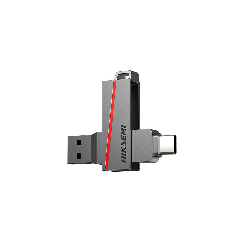 Pen Drive 64gb Usb 3.0 / Tipo C Hiksemi Dual Drive E307C Preto - HS-USB-E307C/64G/U3