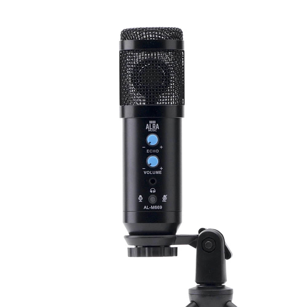 Microfone Condensador Alra Music Cardioide Usb Studio - AL-M669