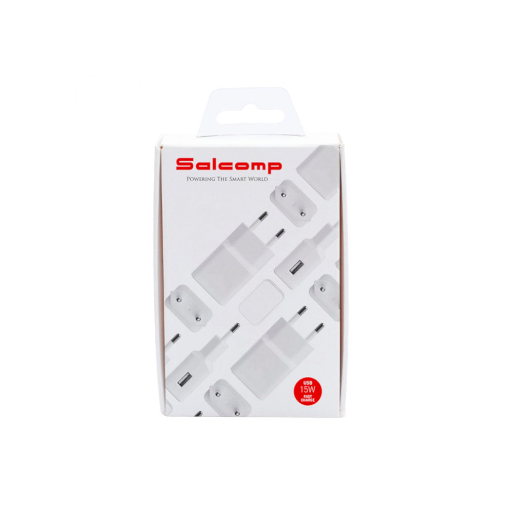 Carregador de Tomada P/ Smartphone Salcomp Carga Super Rápida Branco - SA44381B2C