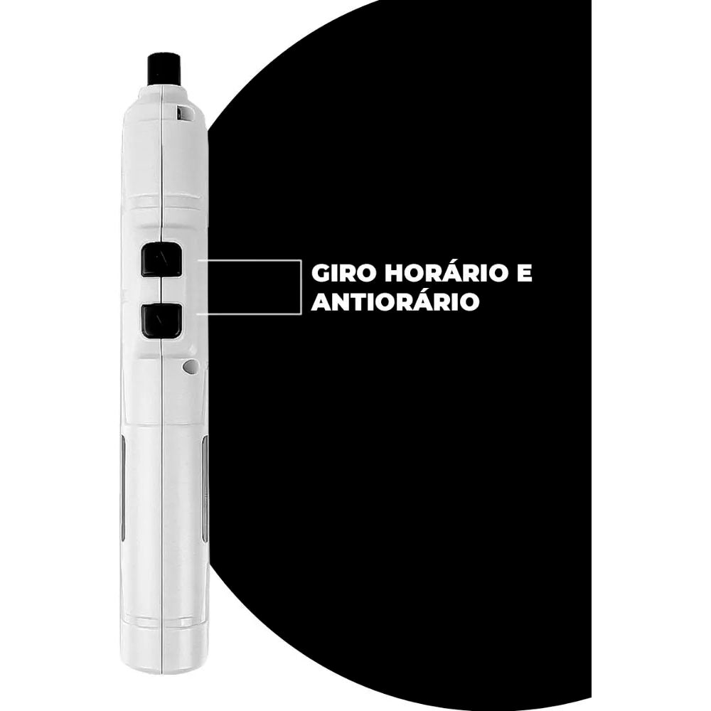Chave de Fenda Elétrica Sem Fio Bomder 250Rpm 1300Mah C/ 12 Ponteiras - BOM-9911