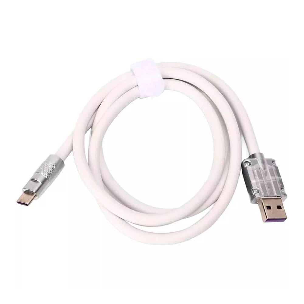 Cabo Usb V8 Para Celular 1mt aGold Branco - CB72-1