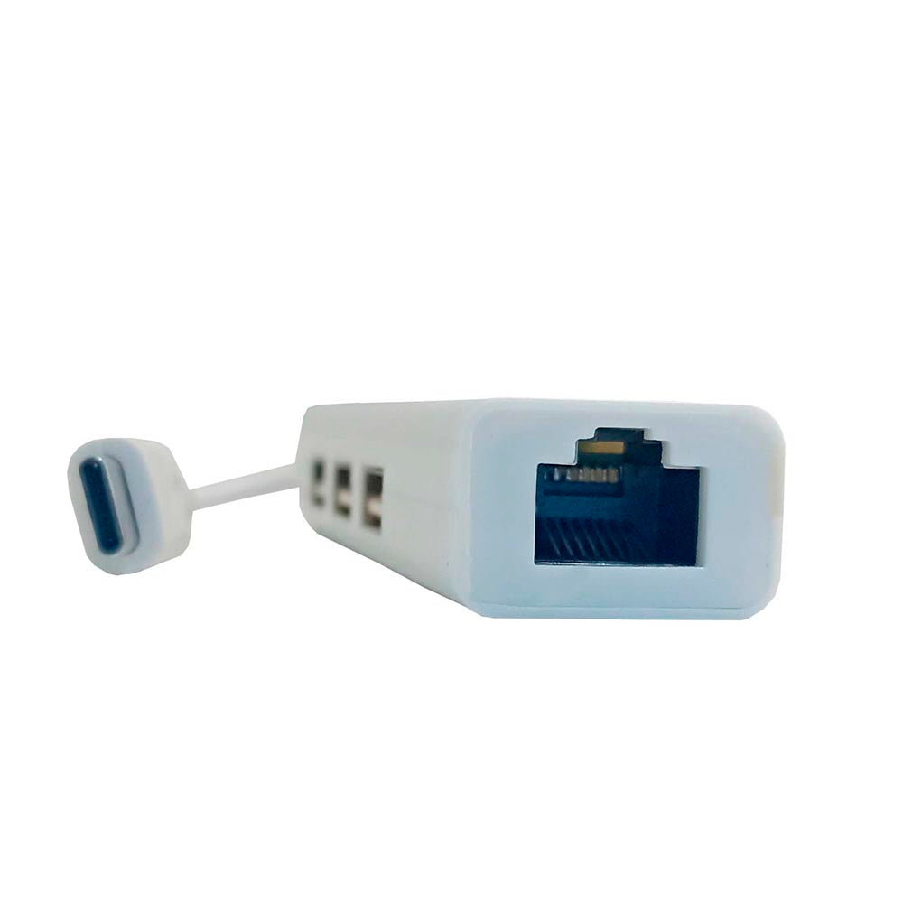 Adaptador USB Tipo C Para RJ-45 + 3 USB 2.0 It Blue - LE-5575