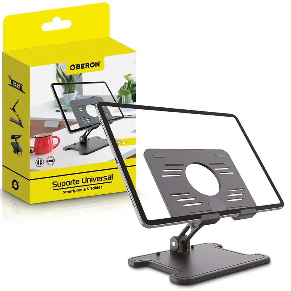 Suporte De Mesa Para Celular E Tablet Universal Oberon - OR-SP18