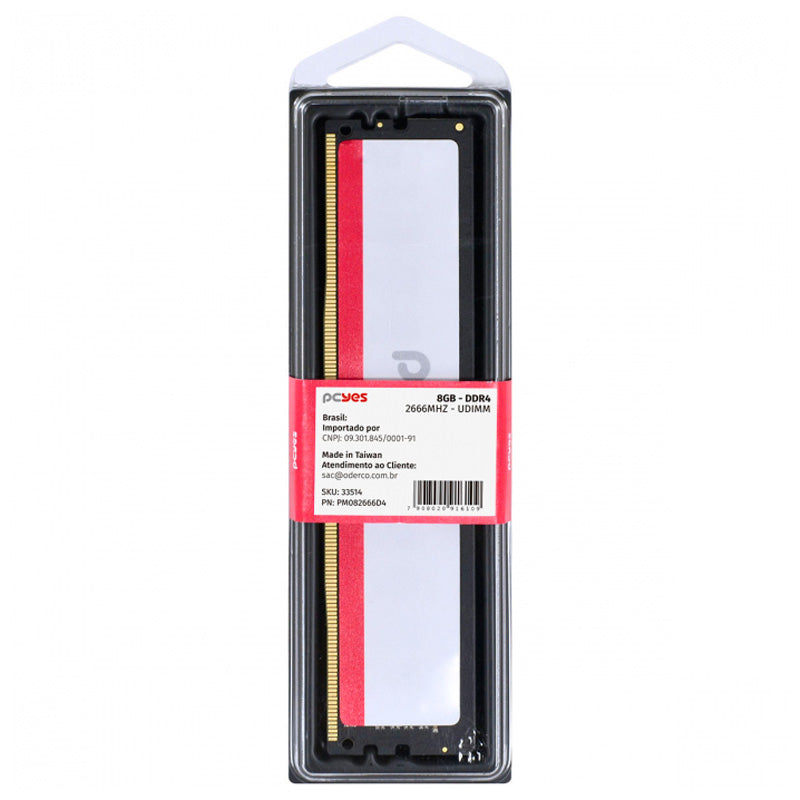Memoria para Desktop DDR4 8gb 2666Mhz PCYes - PM082666D4 Truedata
