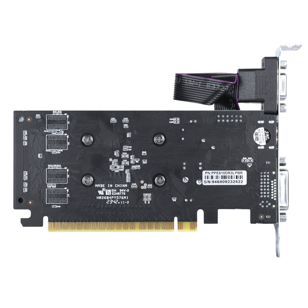 Placa De Video 1gb G210 Ddr3 Nvidia Geforce Pcyes Project Edge 64Bits Hdmi Dvi Vga Low Profile - PPE210DR3SFBR
