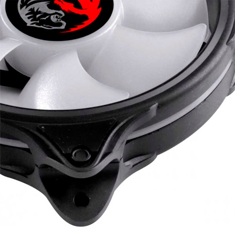Cooler Fan para Gabinete PCYes Huracan H2 Led RGB 120mm 06 Pinos - PH2RGB120
