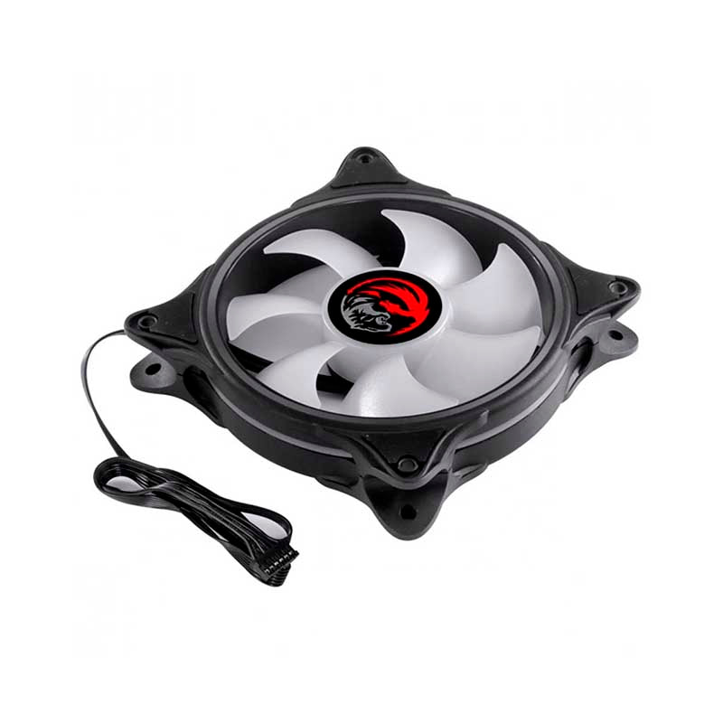 Cooler Fan para Gabinete PCYes Huracan H2 Led RGB 120mm 06 Pinos - PH2RGB120 Truedata