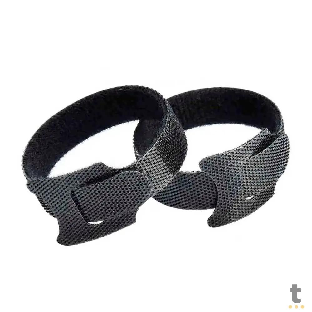 Abraçadeira de Velcro 20cm Preto Truedata