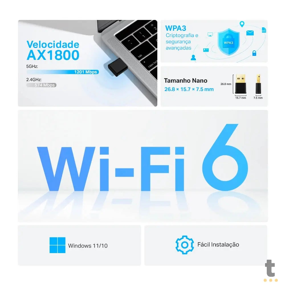 Access Point Wi-Fi 6 Dual Band 2.4 / 5.0 Ghz Ubiquiti Unifi U6-Mesh-Pro Truedata
