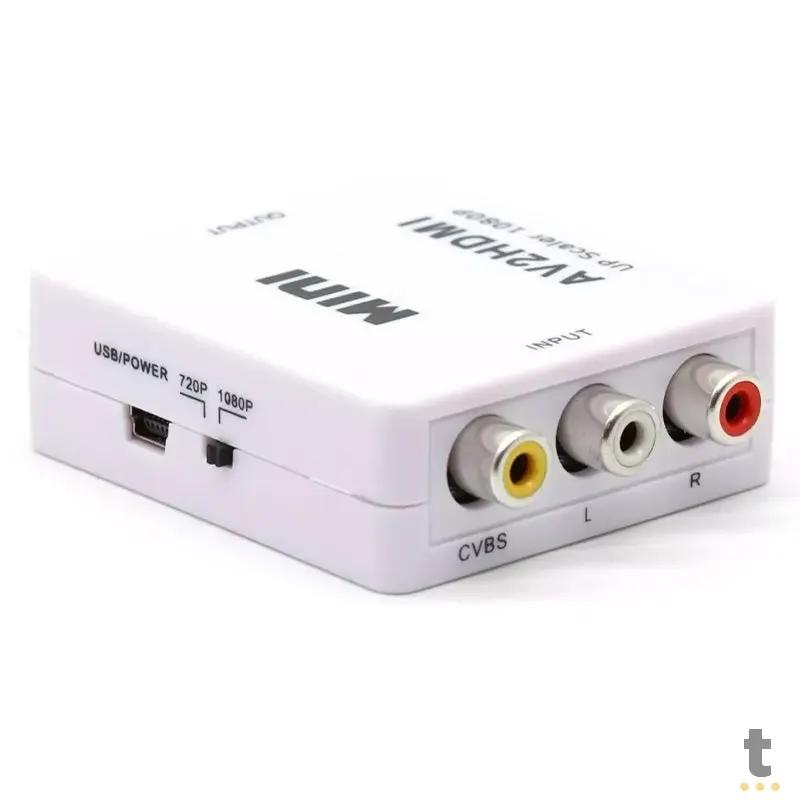 Adaptador Conversor Av (Rca) Para Hdmi - Av2hdmi Truedata