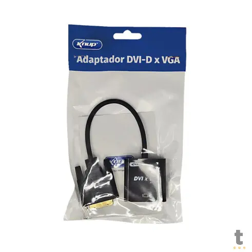 Adaptador Dvi 24 + 5 Macho Para Vga Femea Knup KP-AD108 Truedata