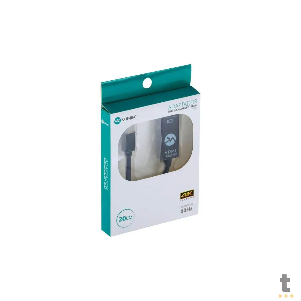 Adaptador Mini Displayport Macho Para Hdmi Femea 4K 20Cm Vinik - MDPHDMI-A20 Truedata