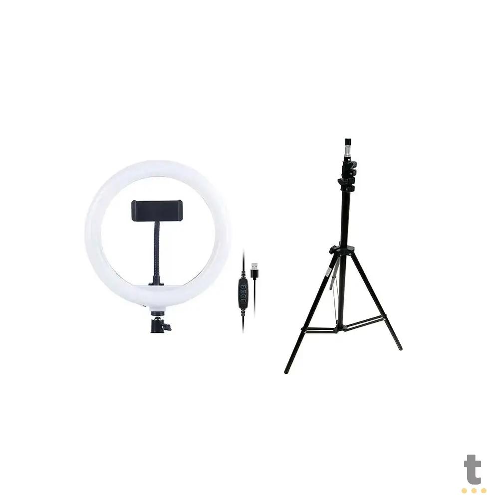 Anel De Luz Ring Light Branco Frio e Quente Tomate Led Usb 10 Pols - MLG-158 Truedata