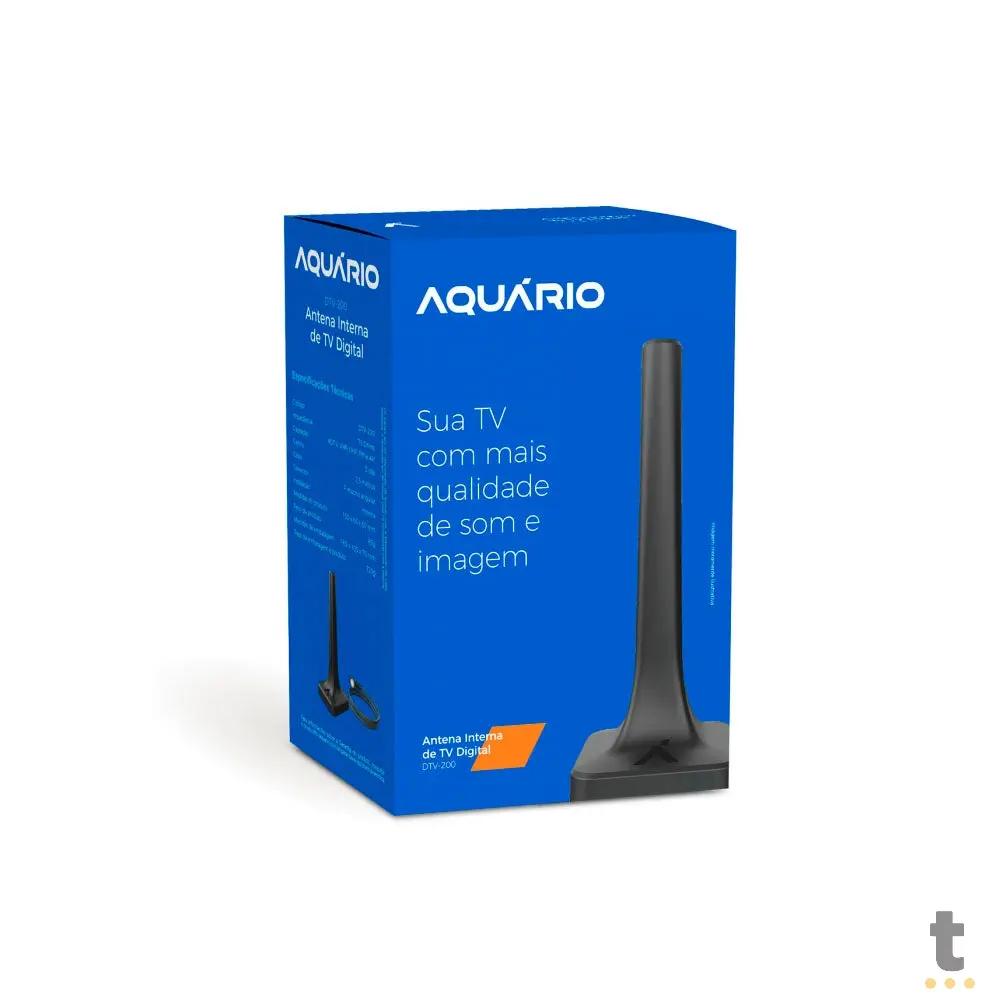Antena Interna para TV Digital - FM 2.5m Aquario - DTV-200 Truedata