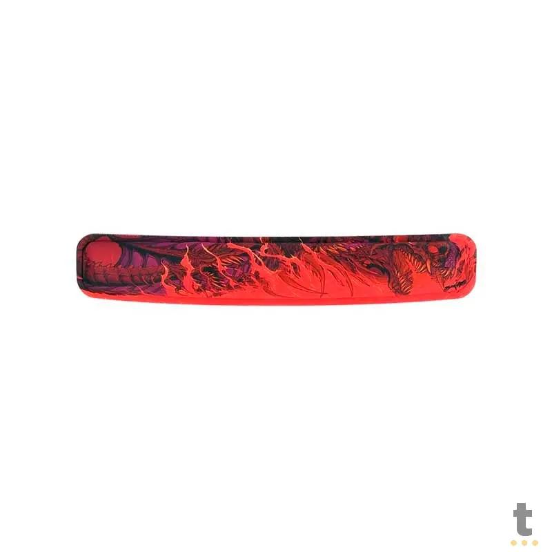 Apoio De Pulso em Gel Redragon Infernal Dragon Shin Vermelho / Preto - ID023 Truedata
