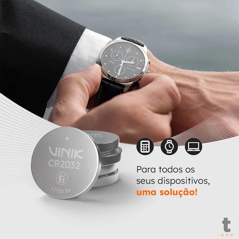 Bateria 3v Tipo Botão Cr2032 Vinik - VB32B5 Truedata