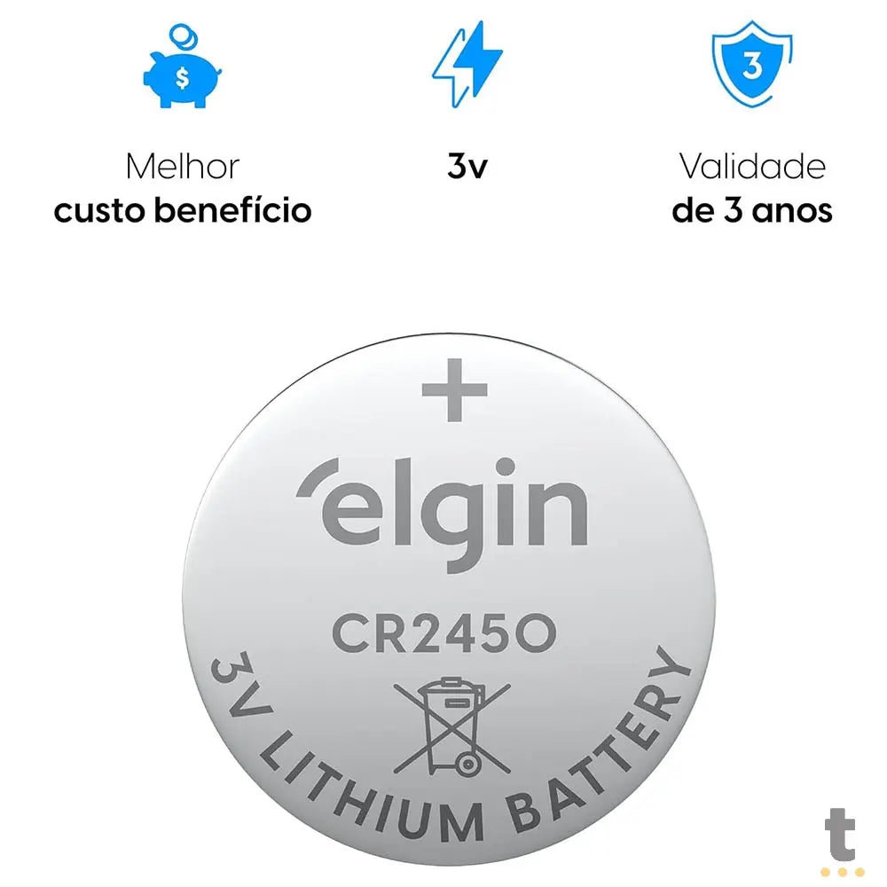 Bateria 3v Tipo Botão Cr2450 Intelbras Truedata
