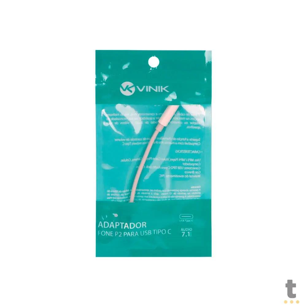 Cabo Adaptador de Som de Fone de Ouvido P2 Para Usb Tipo C Vinik - ADFUSBTC Truedata