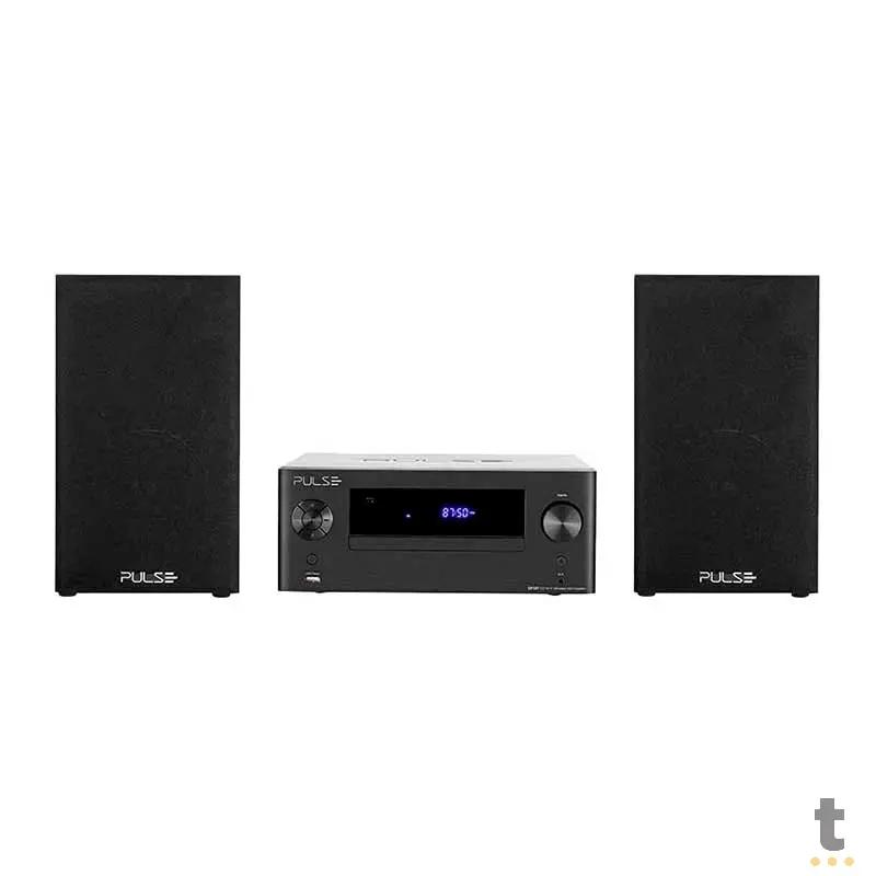 Caixa De Som Bluetooth/FM/Usb/CD Pulse Mini System 250w Vintage Retro - SP387 Truedata