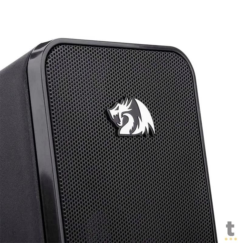 Caixa De Som Gamer 2.1 Redragon Stentor 5W Led Vermelho USB P2 - GS500 Truedata