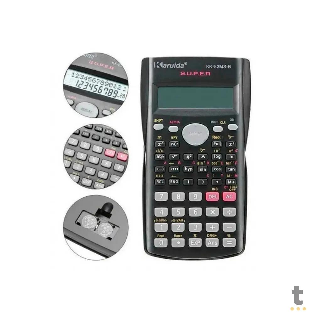 Calculadora Cientifica Karuida 240 Funções 10+2 Digitos Cinza - KK-82MS-D Truedata