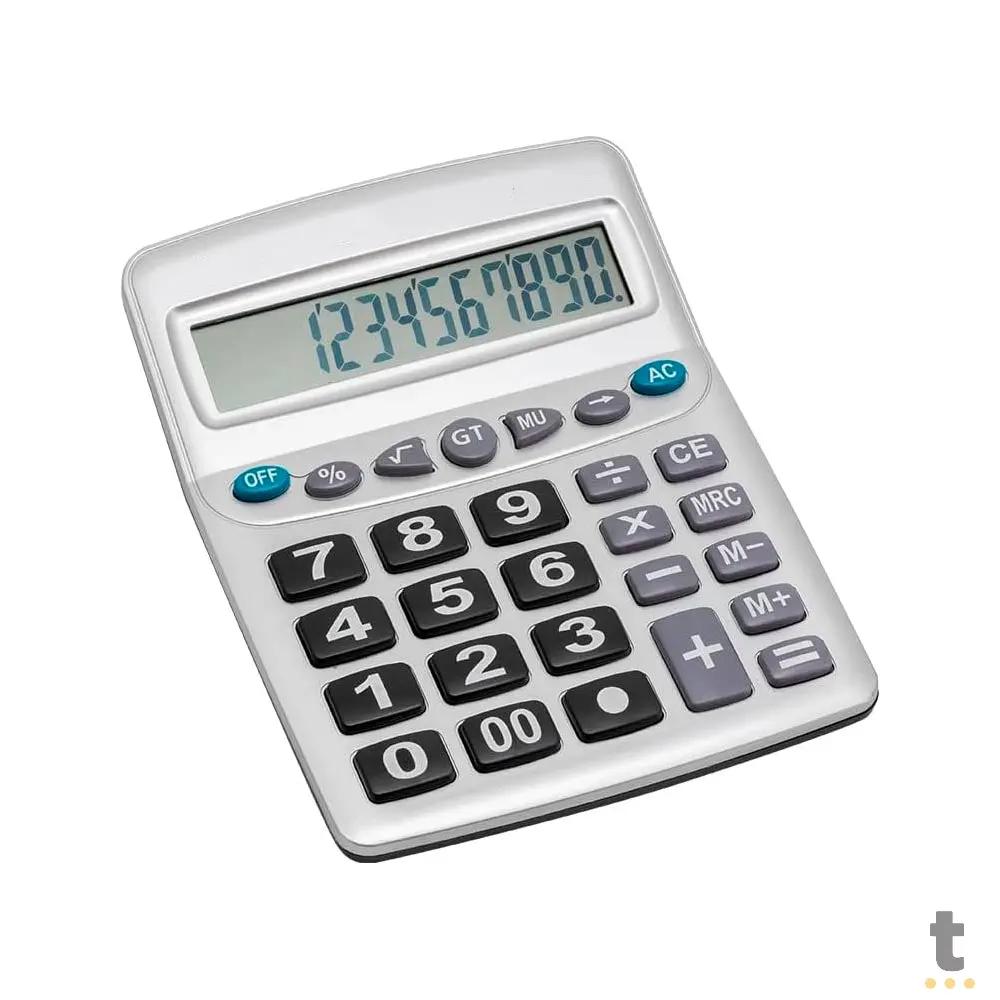 Calculadora De Mesa Leon 12 Digitos Prata - LO-1800 Truedata