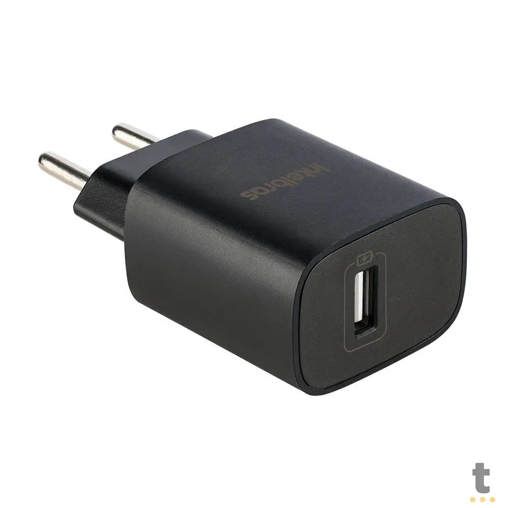 Carregador De Tomada com 1 Saída Usb 2,4A Intelbras EC1 Fast Bivolt Preto - 4820105 Truedata