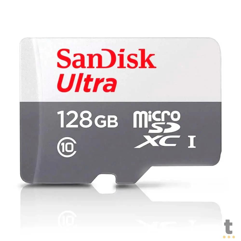 Cartão De Memória 128gb Micro Sd Card Cl10 Sandisk Ultra - Sdsqunr-128g-gn3ma Truedata