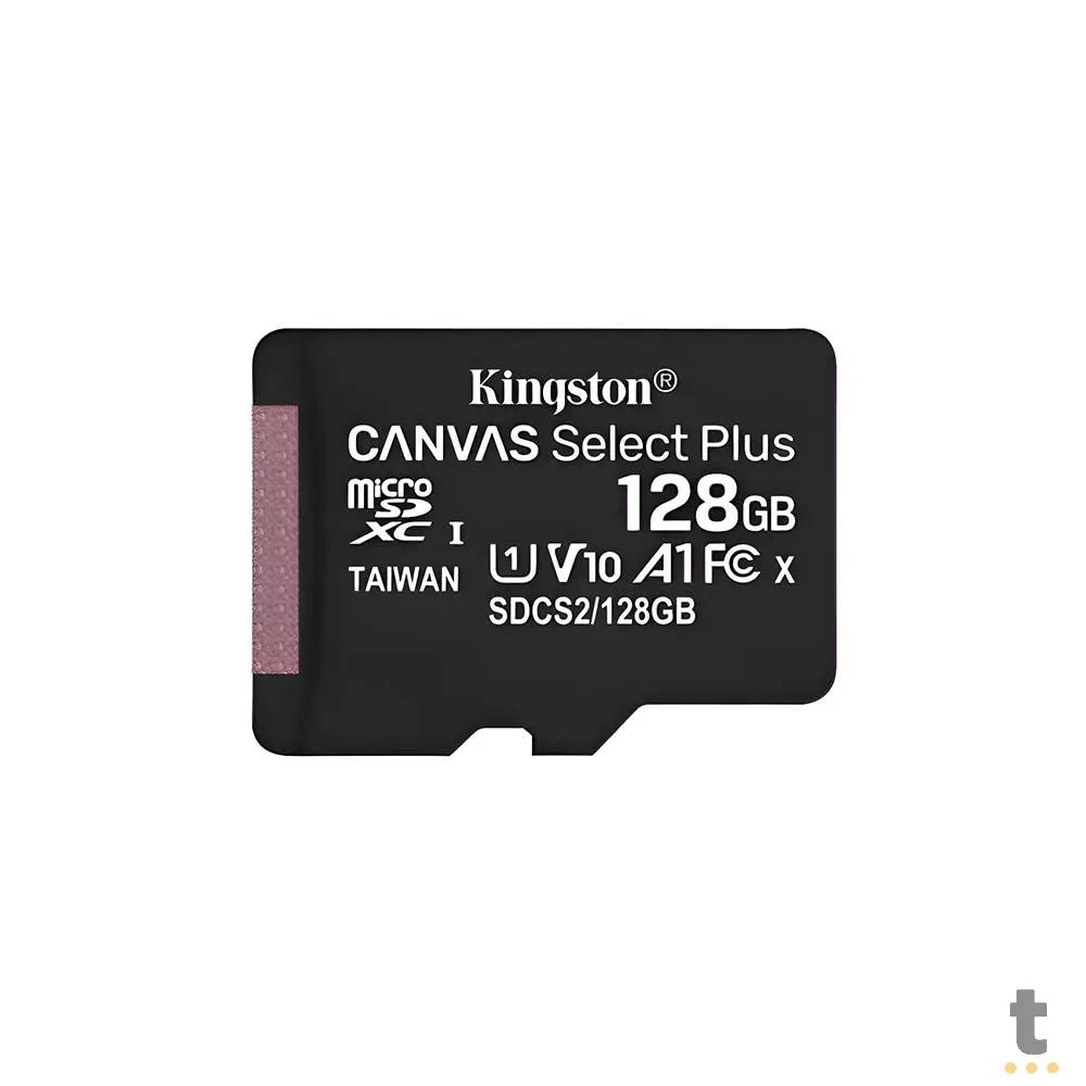 Cartão De Memória 128gb Micro Sd Card Kingston Canvas Select Plus Cl 10 - SDCS3128GB Truedata