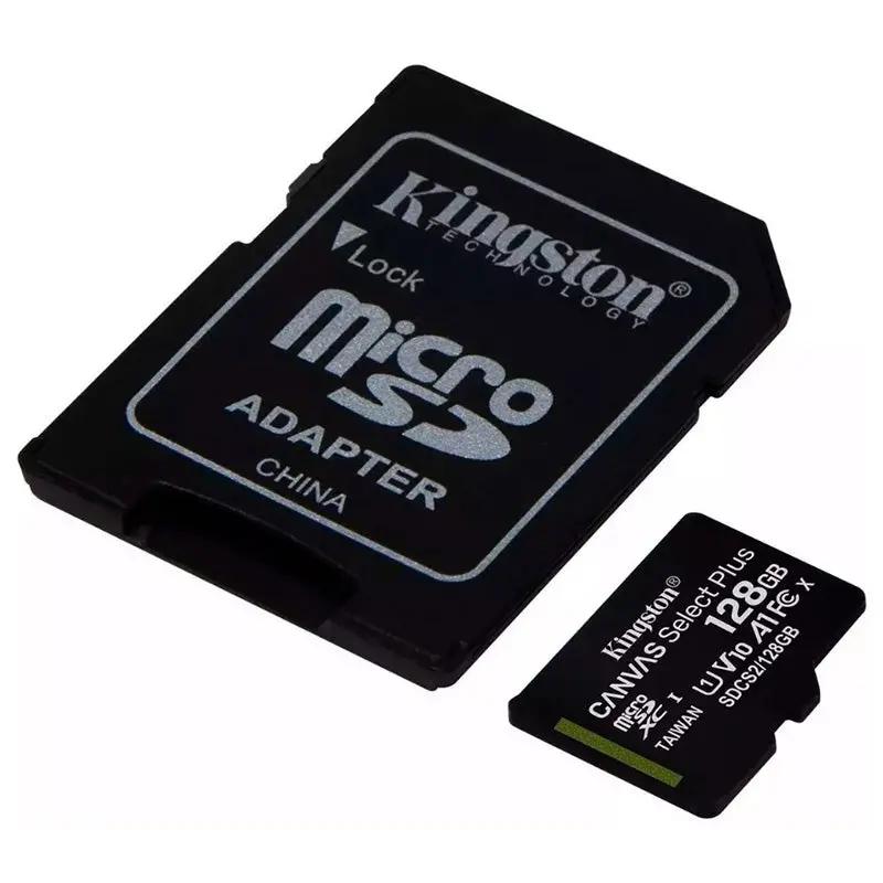 Cartão De Memória 128gb Micro Sd Card Kingston Cl 10 - SDCS2/128GB Truedata