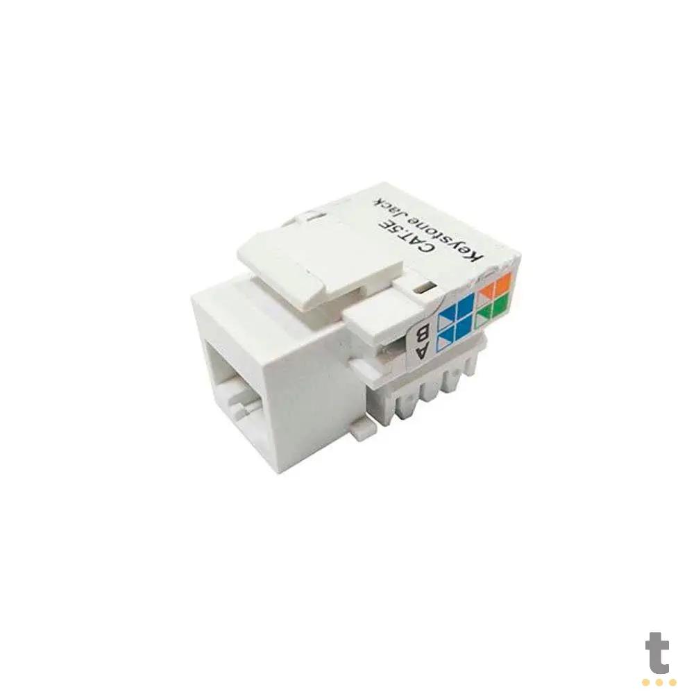Conector Femea Keystone Rj45 Cat5 Seccon - WT-2001C/W Truedata