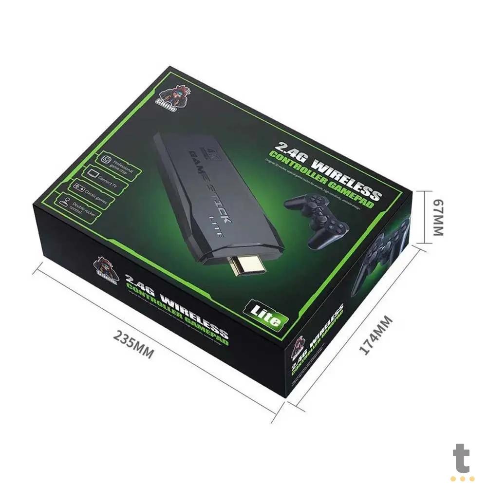 Console Video Game Retrô Wireless Gamepad Stick C/ 2 Controles Truedata